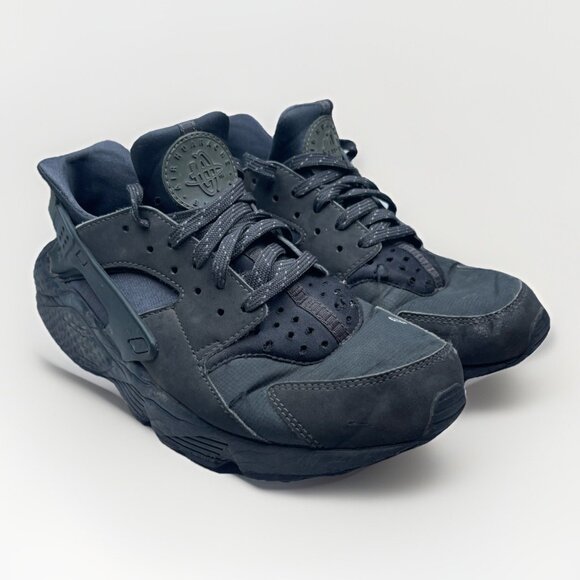 2016 Nike Air Huarache 'Anthracite' Triple Black Sneaker 318429-028 Men 9 US *** - Picture 1 of 16